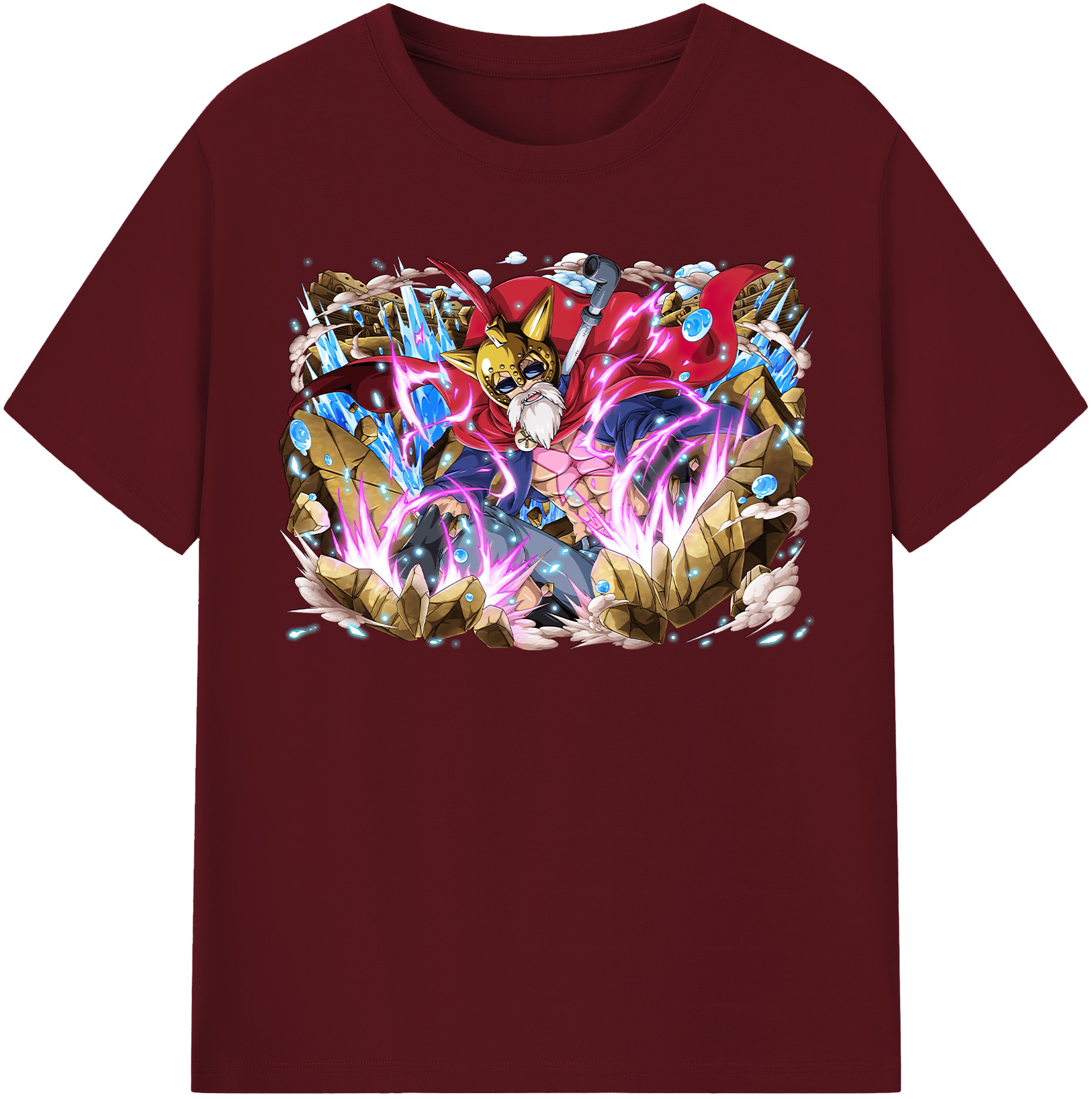 ワンピース モンキー・D・ルフィ ONE PIECE Monkey D. Luffy 綿100％半袖Tシャツ（フロントプリント）